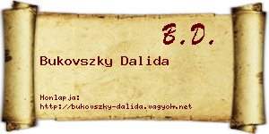 Bukovszky Dalida névjegykártya